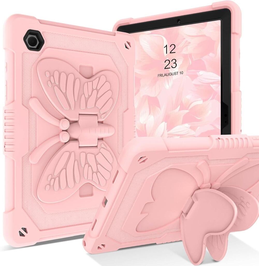 Pink Butterfly iPad Case w/ Strap & Kickstand iPad Air 3 10.5, 2019 2020  2021